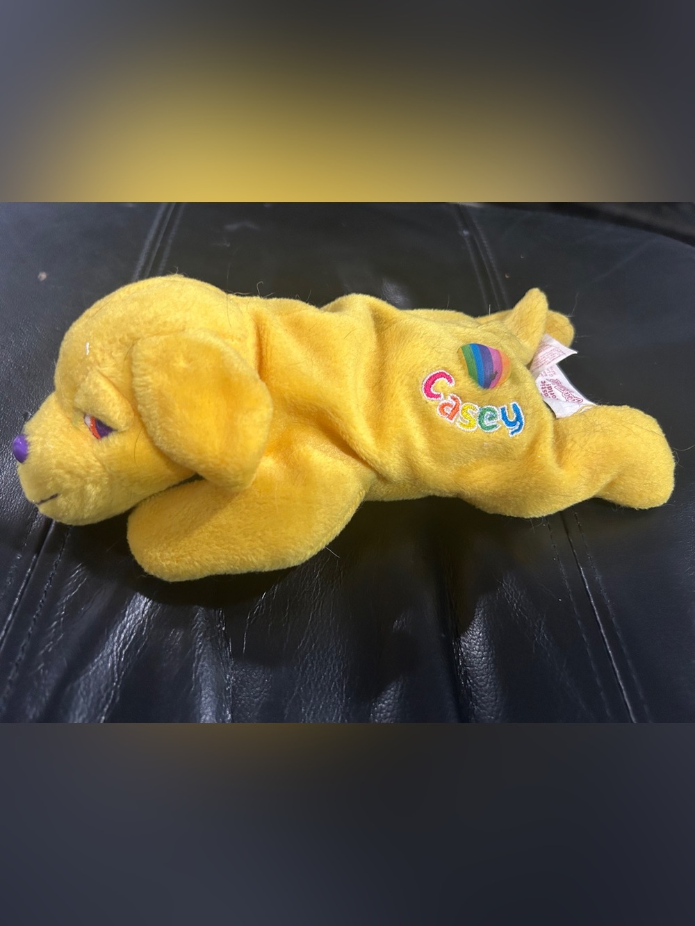 Lisa Frank Yellow Plush Dog Casey Plush Toy